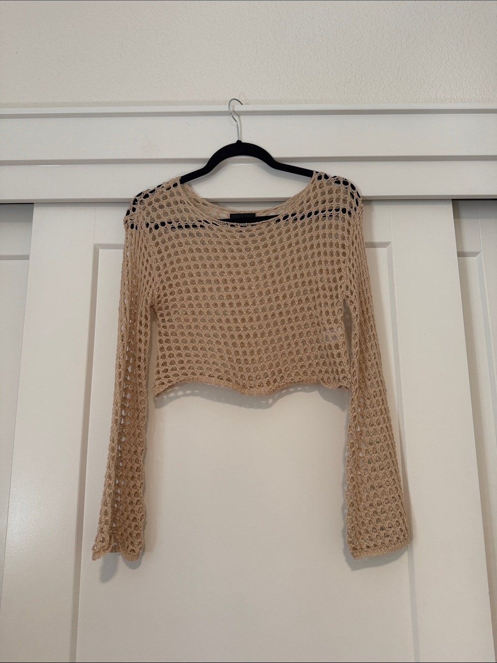 Vici open knit cropped sweater